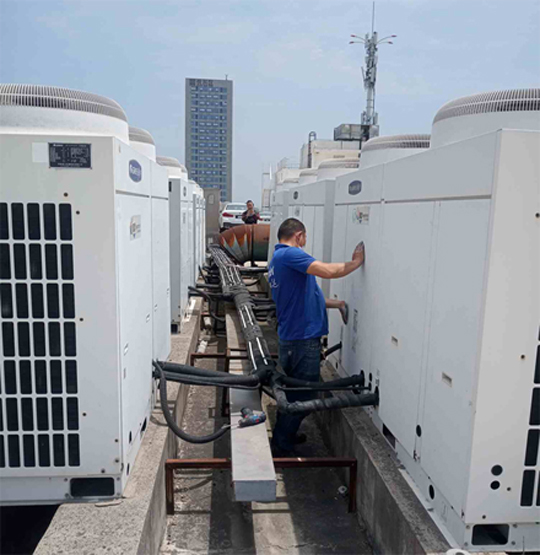 前进中央空调制热和不制冷系统维修方法