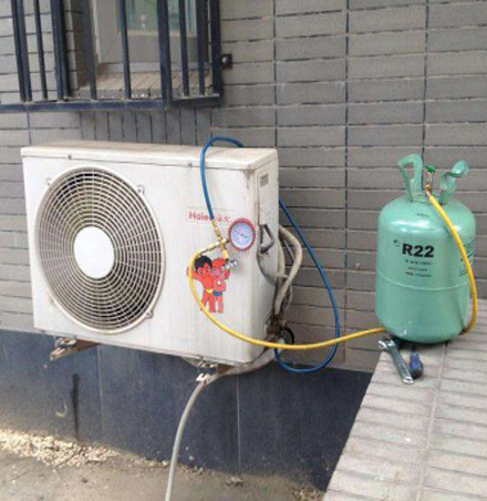 前进空调加氟